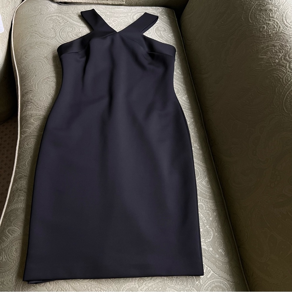 TED BAKER Black Dress Size 12 (Ted Baker Size 5) with Exposed Zipper